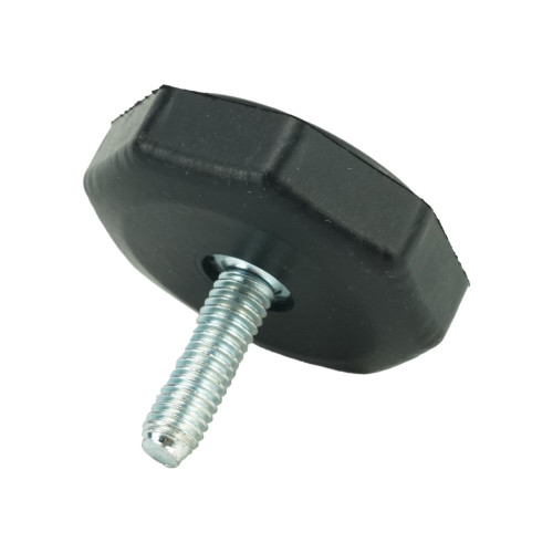 M6x18mm Octagonal Rubber Adjustable Feet | Vital Parts