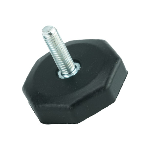M6x18mm Octagonal Rubber Adjustable Feet | Vital Parts