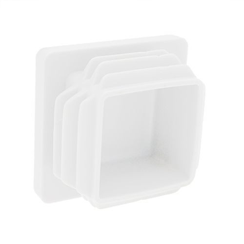 65mm x 65mm Square Tube Inserts,White