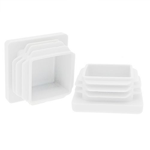 65mm x 65mm Square Tube Inserts,White