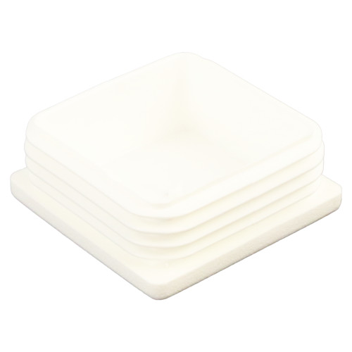 65mm x 65mm Square Tube Inserts,White