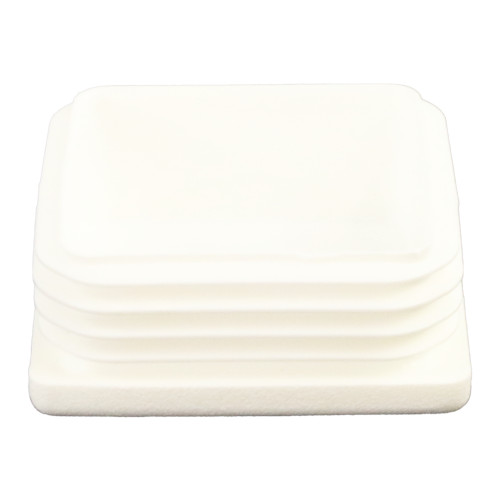 65mm x 65mm Square Tube Inserts,White