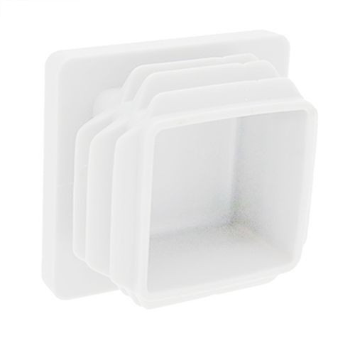 80mm x 80mm Square Tube Inserts,White