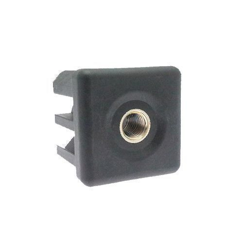 M12 x 50mm x 50mm - Heavy Duty Square Threaded Insert - Black - Stainless Steel | Vital Parts