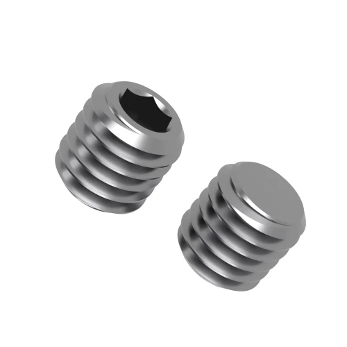 M10 x 10mm Flat Point Grub Screws (DIN 913 / ISO 4026) A2 Stainless Steel