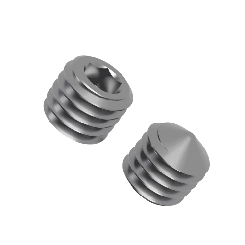 M6 x 30mm Hex Socket Cone Point Grub Screws (DIN 914 / ISO 4027) A2 Stainless Steel