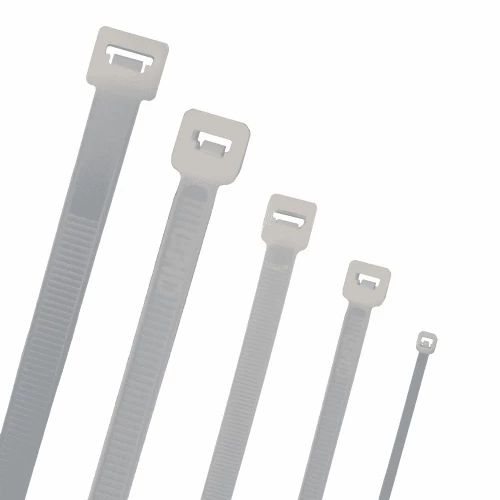 Natural Plastic Cable Tie, 4.8mm x 300mm (Pack of 100)
