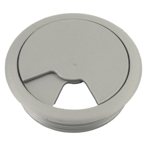 Grey ABS Desk Cable Tidy, 80mm Hole - DCT017-500