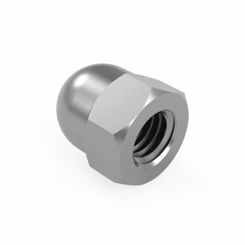 M7 x 1mm - Domed Hex Nuts DIN 1587 | Vital Parts
