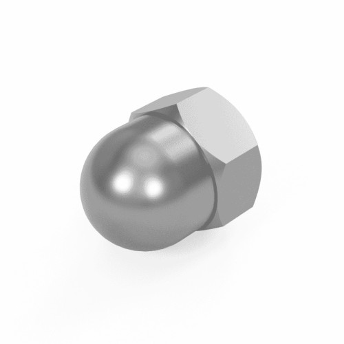 M7 x 1mm - Domed Hex Nuts DIN 1587 | Vital Parts