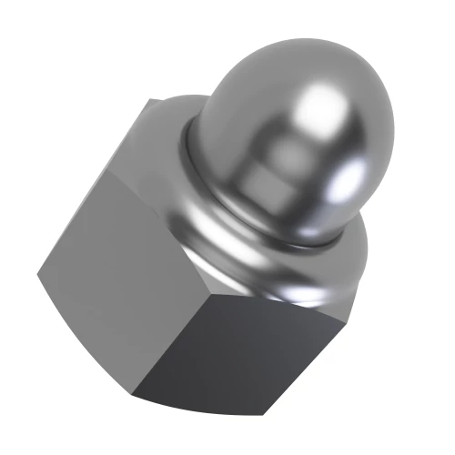 M10 Nylon Locking Dome Nut A2 Stainless Steel DIN 986