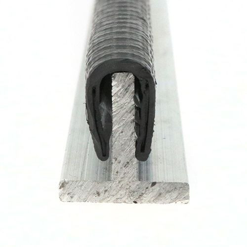 Reinforced Edge Trim, Rubber & Steel - 17mm Depth x 50m