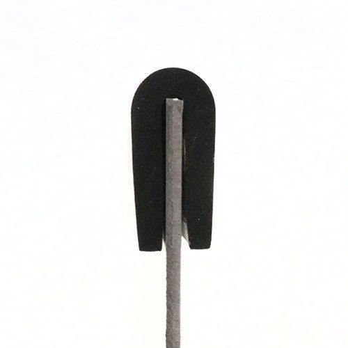 EPDM Rubber Edge Trim, U Channel - 15mm Depth x 50m Length