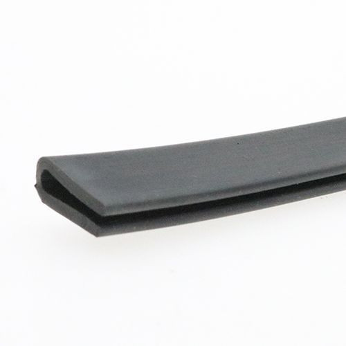 EPDM Rubber Edge Trim, U Channel - 15mm Depth x 50m Length