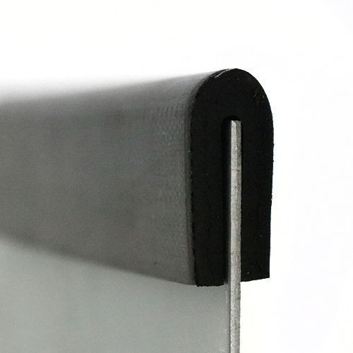 EPDM Rubber Edge Trim, U Channel - 23mm Depth x 50m Length