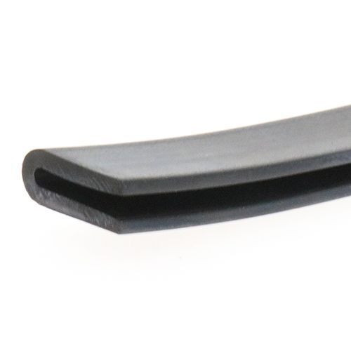 EPDM Rubber Edge Trim, U Channel - 21mm Depth x 50m Length