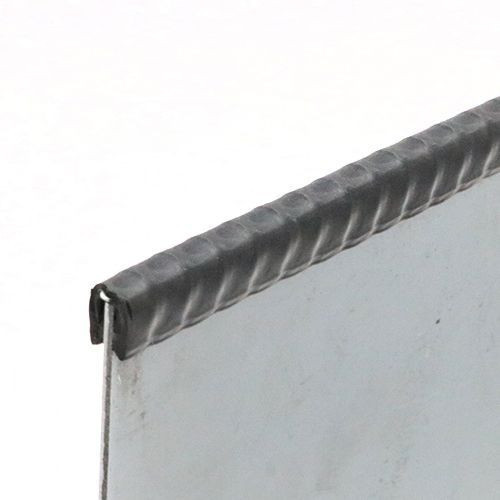 Reinforced Edge Trim, Rubber & Steel - 8mm Depth x 50m