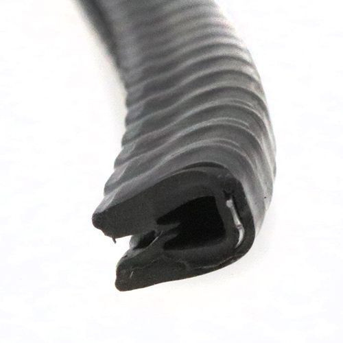 Reinforced Edge Trim, Rubber & Steel - 8mm Depth x 50m
