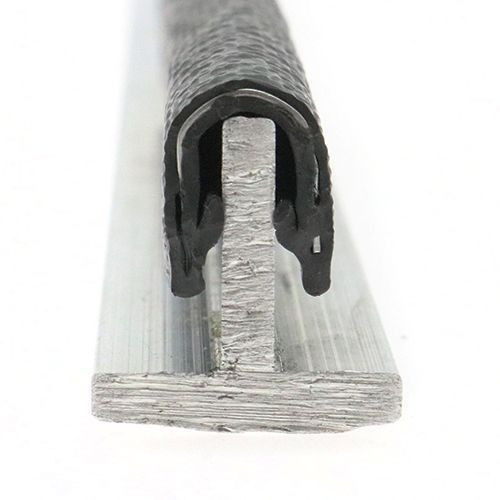 Reinforced Edge Trim, Rubber & Steel - 9.5mm Depth x 50m