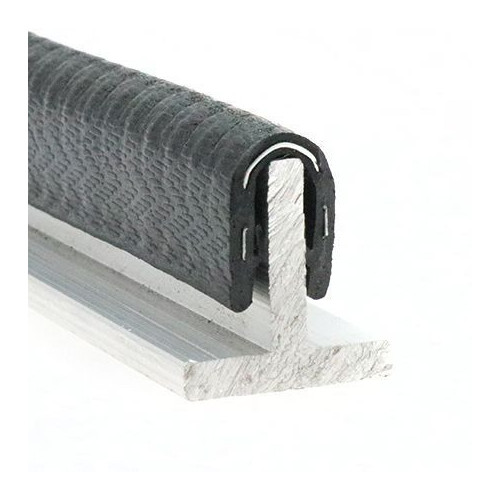 Reinforced Edge Trim, Rubber & Steel - 14mm Depth x 50m