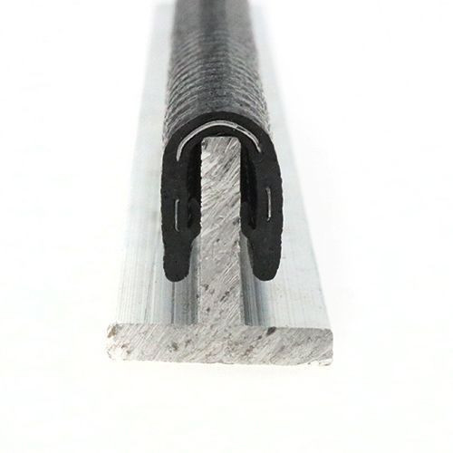 Reinforced Edge Trim, Rubber & Steel - 14mm Depth x 50m