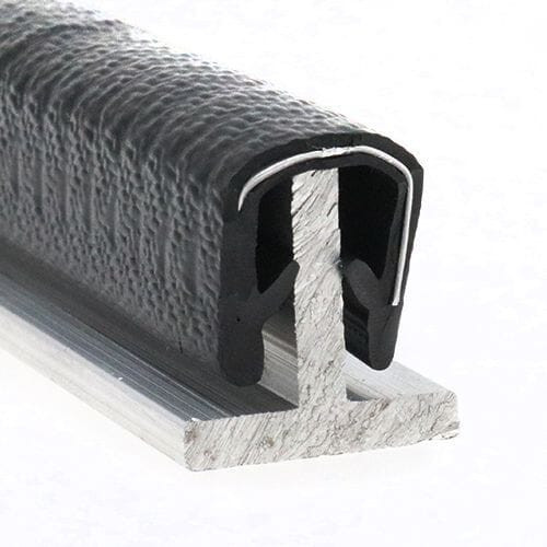 Reinforced Edge Trim, Rubber & Steel - 15mm Depth x 50m