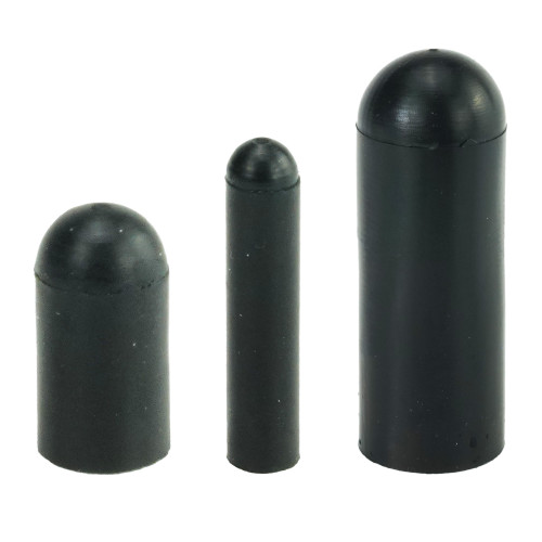 EPDM Caps - 8.64mm ID - 25.4mm IL - Black EPDM Rubber | Vital Parts - EPC074