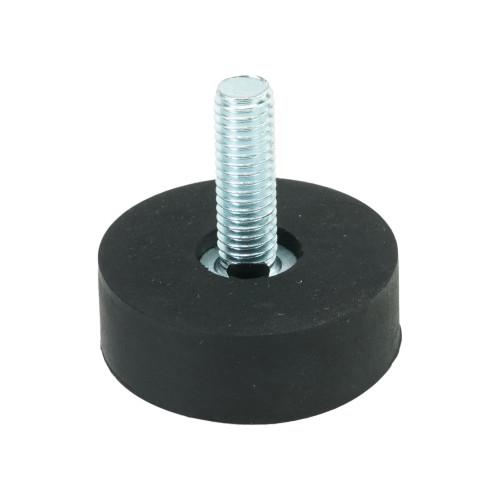 M6 x 18mm Straight Rubber Adjustable Feet | Vital Parts