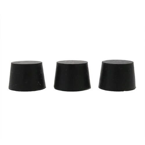 EPDM Tapered Plugs - 25.4mm Length - 36.98mm Max Diameter - Black EPDM