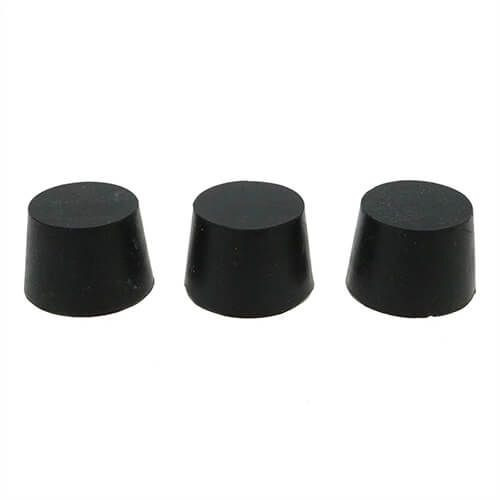 EPDM Tapered Plugs - 25.4mm Length - 36.98mm Max Diameter - Black EPDM
