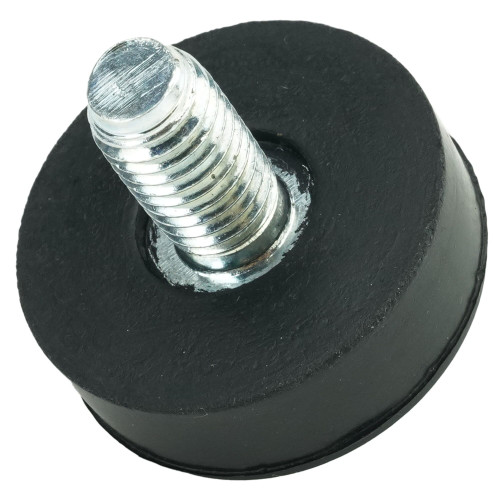 M10 x 28mm Straight Rubber Adjustable Feet | Vital Parts