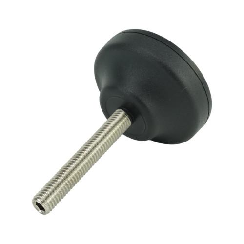 M8 x 50mm - Polyamide Adjustable Feet - Rubber Polyamide | Vital Parts