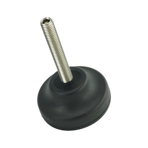 M8 x 50mm - Polyamide Adjustable Feet - Rubber Polyamide | Vital Parts