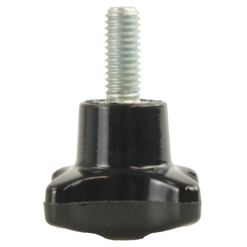 40mm x M8 x 30mm Bakelite Male Steel Threaded Handwheel - 4 Lobed | Vital Parts