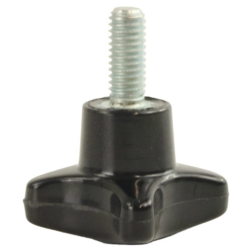 40mm x M8 x 30mm Bakelite Male Steel Threaded Handwheel - 4 Lobed | Vital Parts