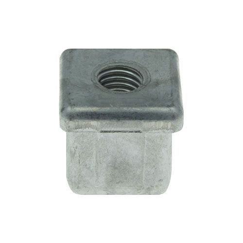 M10 Square Metal Threaded Insert, Chrome, Aluminum | Vital Parts