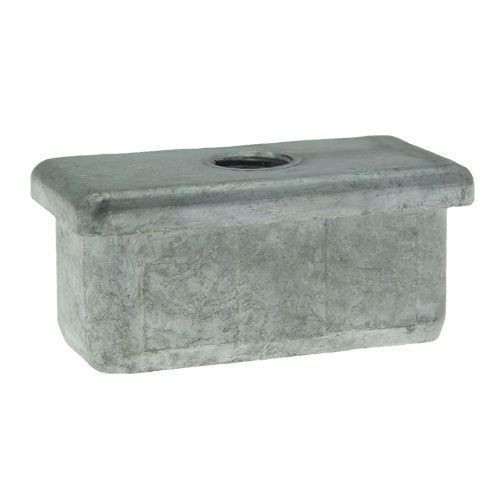 M10 - 50 x 25mm - Rectangular Metal Threaded Inserts - Aluminium | Vital Parts