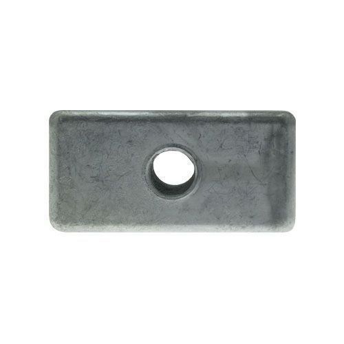 M10 - 80 x 30mm - Rectangular Metal Threaded Inserts - Aluminium | Vital Parts