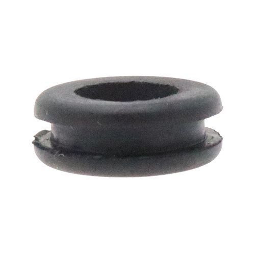 Open Rubber Grommets - 10mm Mounting Hole Diameter - Black EPDM