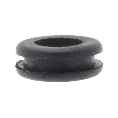 Open Rubber Grommets - 14mm Mounting Hole Diameter - Black EPDM
