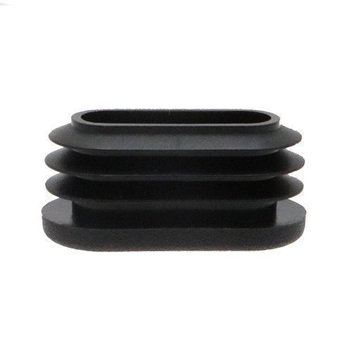 Oval Tube Insert - 38 x 20mm Outside Diameter, Black, LDPE
