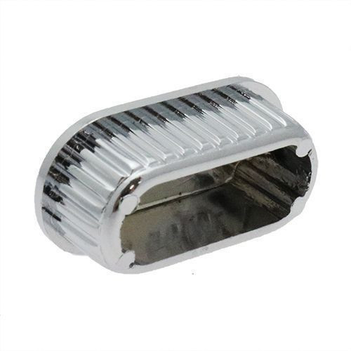 Chromed Oval Tube Insert - 20x10mm Outside Diameter, ABS