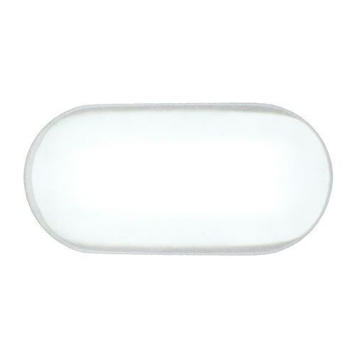 Chromed Oval Tube Insert - 20x10mm Outside Diameter, ABS