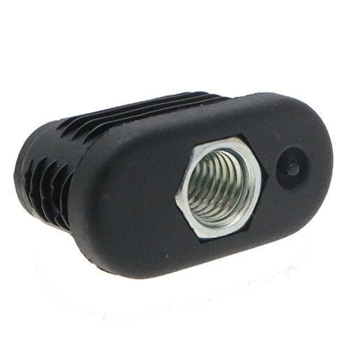 Oval Threaded Tube Insert - 40mm x 20mm Outside Diameter