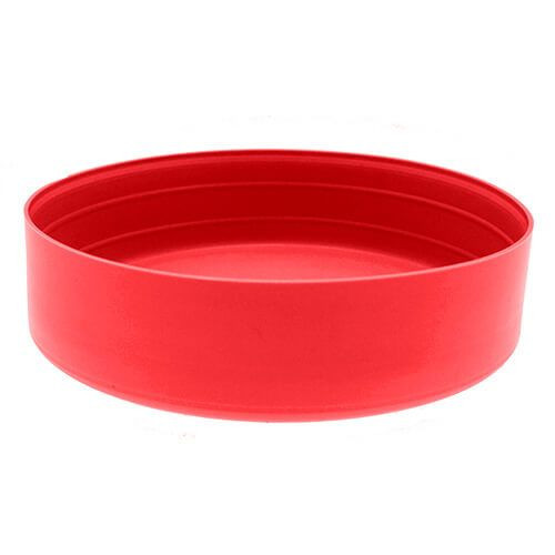 97mm Pipe End Caps, 40mm Height, Red LDPE
