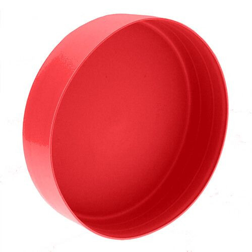 97mm Pipe End Caps, 40mm Height, Red LDPE