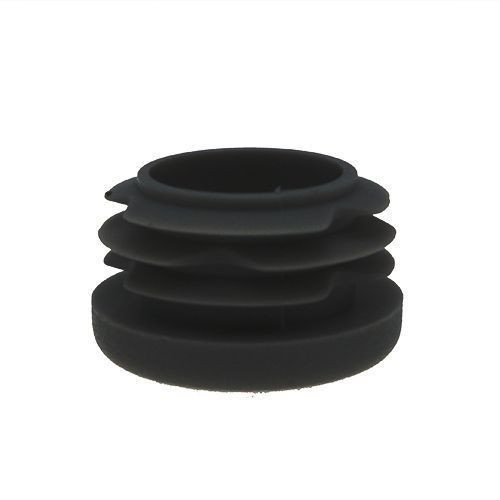 Round Tube Insert - To Fit 15-19mm Tube, Black, LDPE Plastic