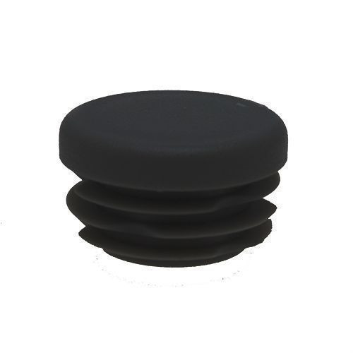 Round Tube Insert - To Fit 20-24mm Tube, Black, LDPE Plastic