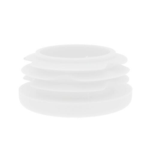 Round Tube Insert - To Fit 39-43mm Tube, White, LDPE Plastic