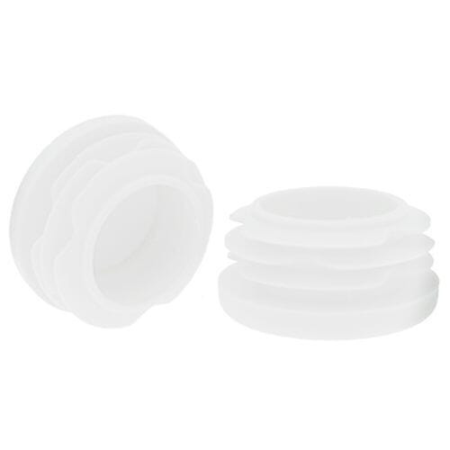 Round Tube Insert - To Fit 39-43mm Tube, White, LDPE Plastic